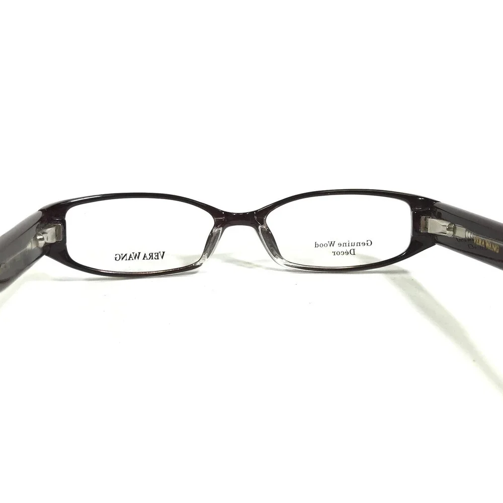 Vera Wang Eyeglasses Frames V033 CS Brown Rectangular Cat Eye Full Rim 49-16-132